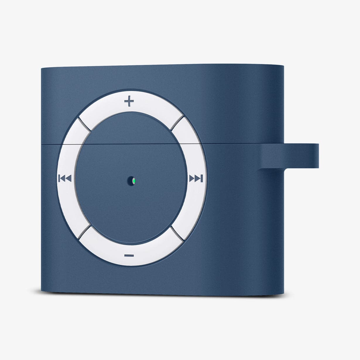 ASD02216 - Apple AirPods 3 Case Classic Shuffle in deep blue showing the front and side