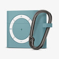 ASD02215 - Apple AirPods 3 Case Classic Shuffle in cactus green showing the front and partial side with carabiner attached