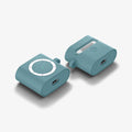 ASD02215 - Apple AirPods 3 Case Classic Shuffle in cactus green showing the front, back and bottom