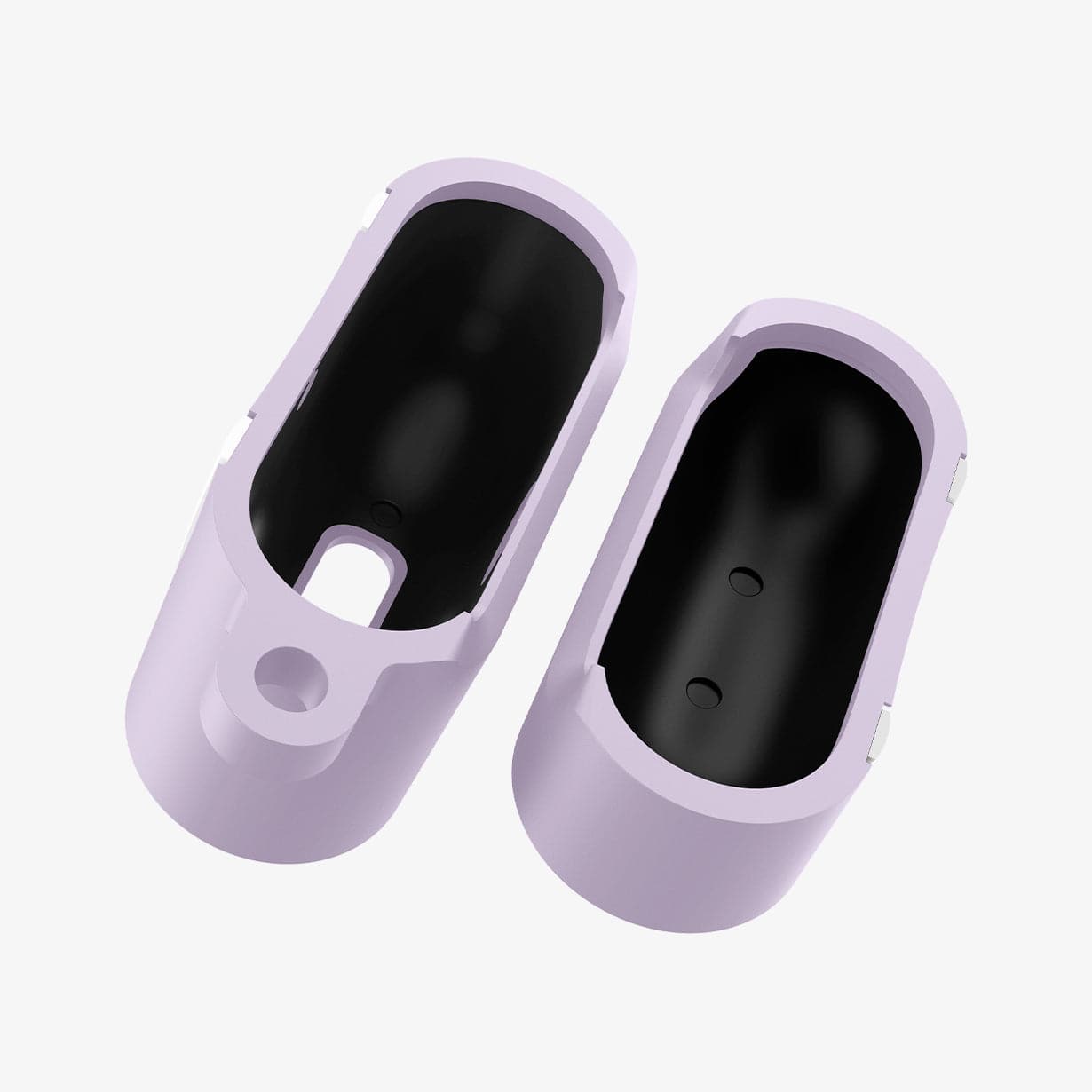 ASD02214 - Apple AirPods 3 Case Classic Shuffle in lavender showing the inside of case