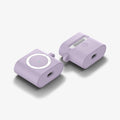 ASD02214 - Apple AirPods 3 Case Classic Shuffle in lavender showing the front, back and bottom