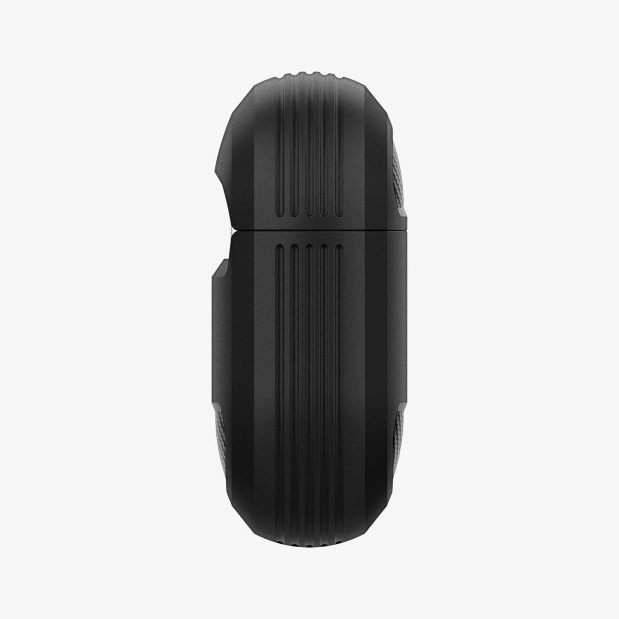 ASD01978 - Apple AirPods 3 Case Rugged Armor in black showing the side