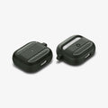 ASD01979 - Apple AirPods 3 Case Rugged Armor in military green showing the front, back and sides