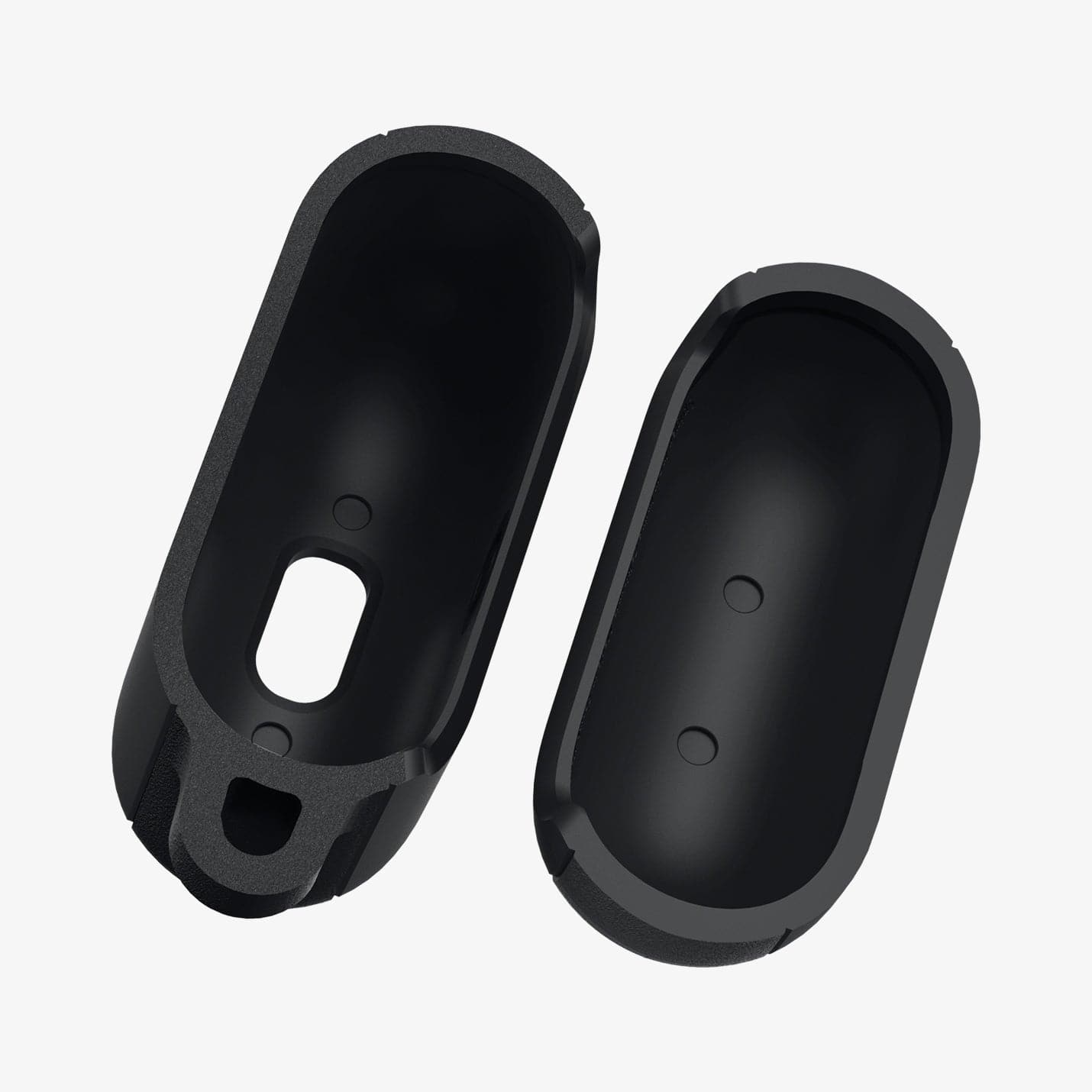 ASD01984 - Apple AirPods 3 Case Silicone Fit in black showing the inside of case
