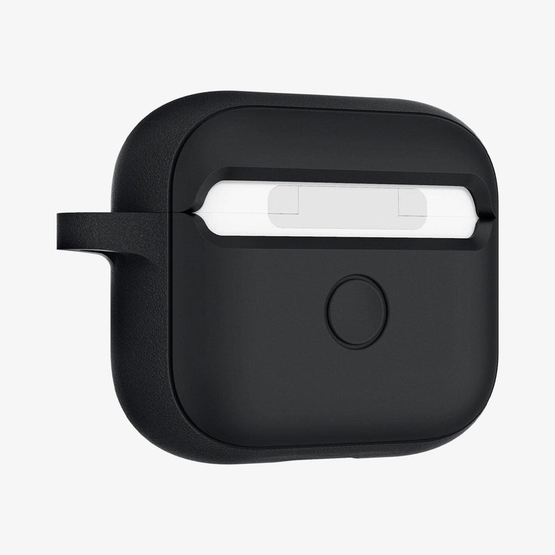 ASD01984 - Apple AirPods 3 Case Silicone Fit in black showing the back and side