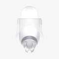 ASD02237 - Apple AirPods 3 Case Slim Armor IP in frost clear showing the side with two flaps pulled down
