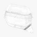 ASD02237 - Apple AirPods 3 Case Slim Armor IP in frost clear showing the front and side with two flaps pulled down