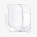 ASD02237 - Apple AirPods 3 Case Slim Armor IP in frost clear showing the front with case cut half open