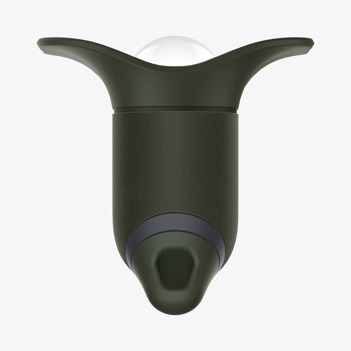 ASD01991 - Apple AirPods 3 Case Slim Armor IP in military green showing the side with top flaps pulled apart