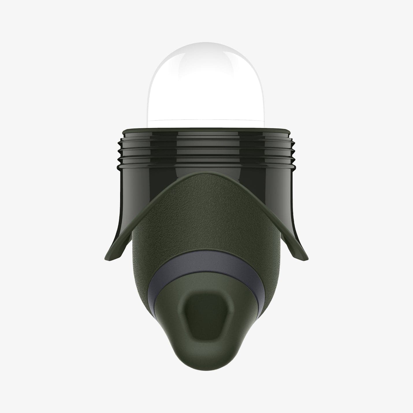 ASD01991 - Apple AirPods 3 Case Slim Armor IP in military green showing the side with two flaps pulled down