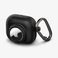 ACS03168 - Apple AirPods 3 Tag Armor Duo in black showing the front and side with carabiner