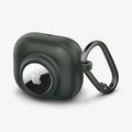 ACS04393 - Apple AirPods 3 Case Tag Armor Duo in military green showing the front, side and carabiner
