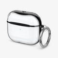 ASD01982 - Apple AirPods 3 Case Ultra Hybrid in jet black showing the front, side and keychain