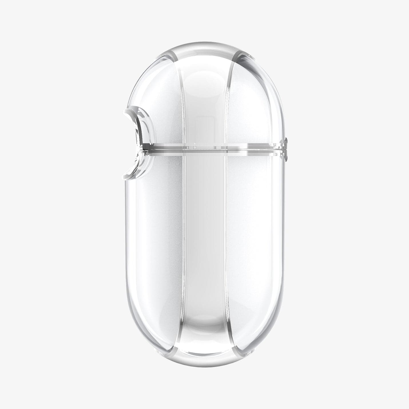 ASD01981 - Apple AirPods 3 Case Ultra Hybrid in crystal clear showing the side
