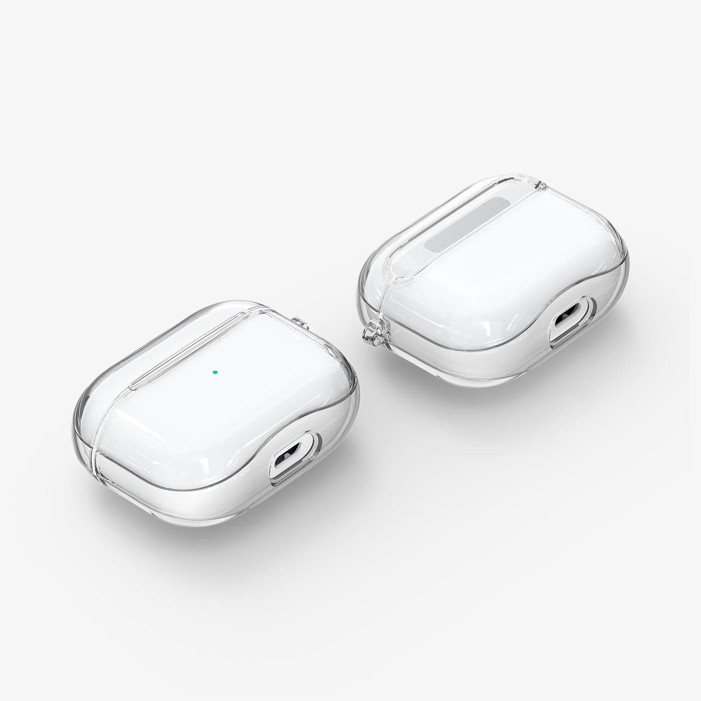 ASD01981 - Apple AirPods 3 Case Ultra Hybrid in crystal clear showing the front, back and sides