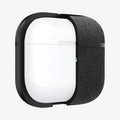 ASD02111 - Apple AirPods 3 Case Urban Fit in black showing the front with case cut half open