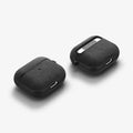 ASD02111 - Apple AirPods 3 Case Urban Fit in black showing the front, back and sides