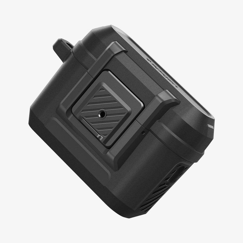 ACS05485 - Apple AirPods Pro 2 Case Lock Fit in matte black showing the front, partial top and side