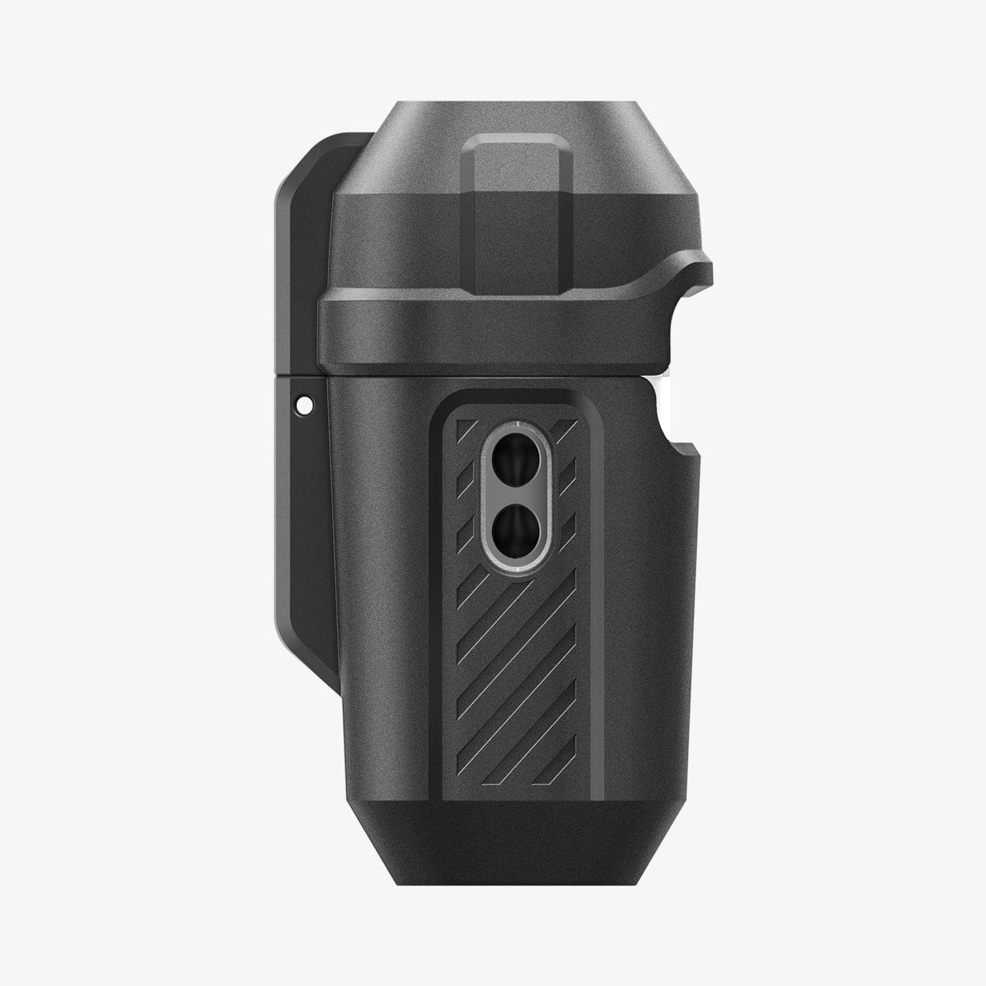 ACS05485 - Apple AirPods Pro 2 Case Lock Fit in matte black showing the side