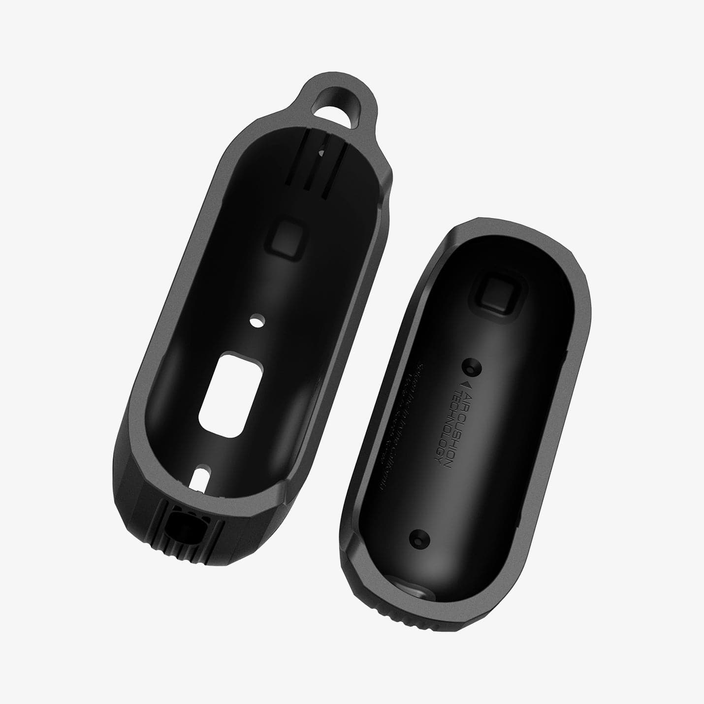 Spigen Rugged Armor Designed for Airpods Pro Case Cover Protective with  Keychain - Matte Black