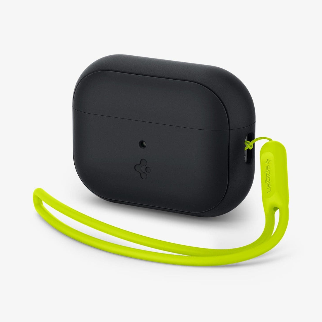 ACS05810 - Apple AirPods Pro 2 Case Silicone Fit + green strap showing the front, side and strap