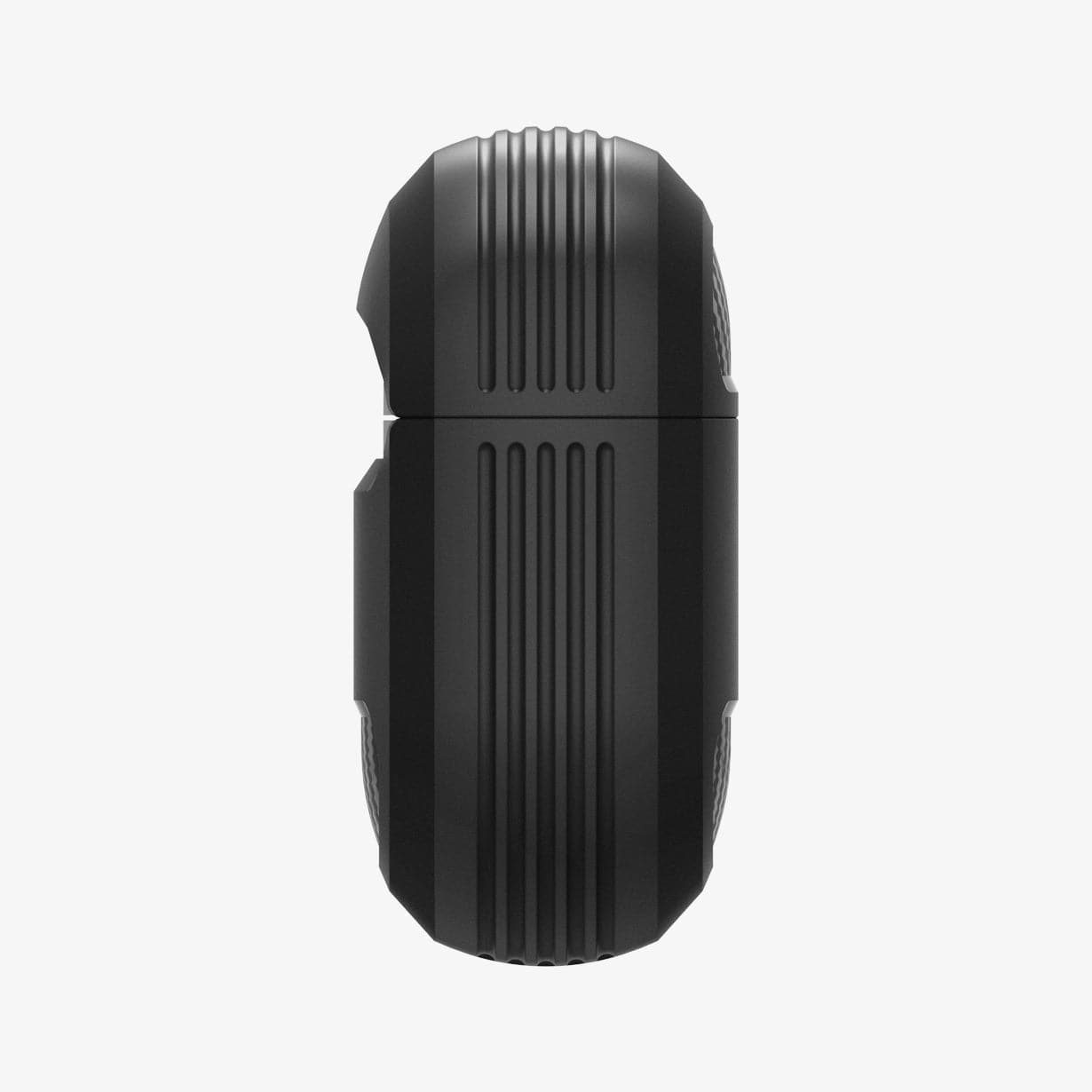ASD00540 - Apple AirPods Pro Case Rugged Armor in matte black showing the side