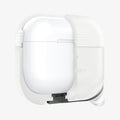 ASD02236 - Apple AirPods Pro / AirPods Pro 2 Case Slim Armor IP in frost clear showing the front with case cut half open
