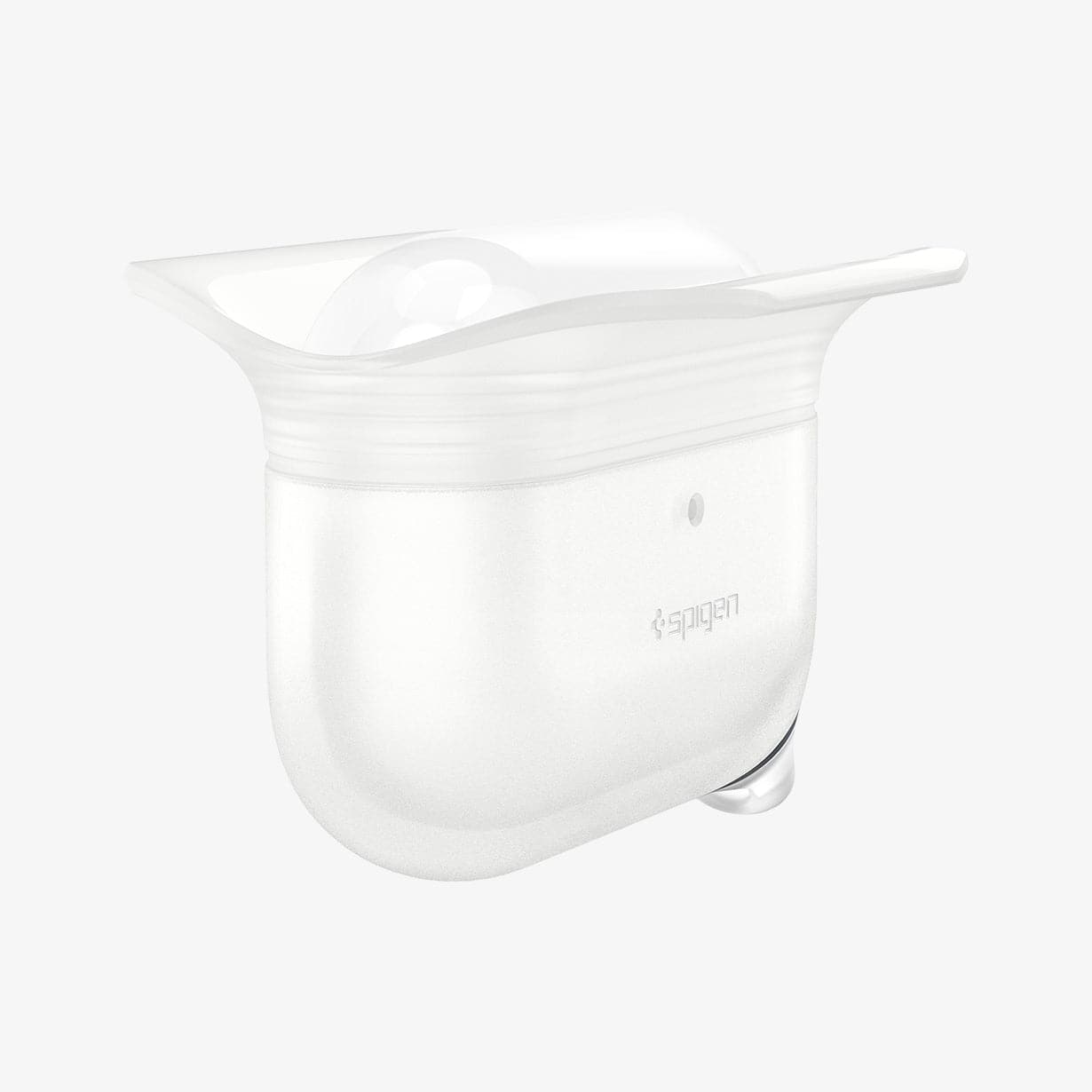 ASD02236 - Apple AirPods Pro / AirPods Pro 2 Case Slim Armor IP in frost clear showing the front and side with two flaps pulled apart