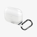 ASD02236 - Apple AirPods Pro / AirPods Pro 2 Case Slim Armor IP in frost clear showing the front, side and carabiner