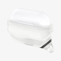 ASD02236 - Apple AirPods Pro / AirPods Pro 2 Case Slim Armor IP in frost clear showing the front and side with flaps pulled down