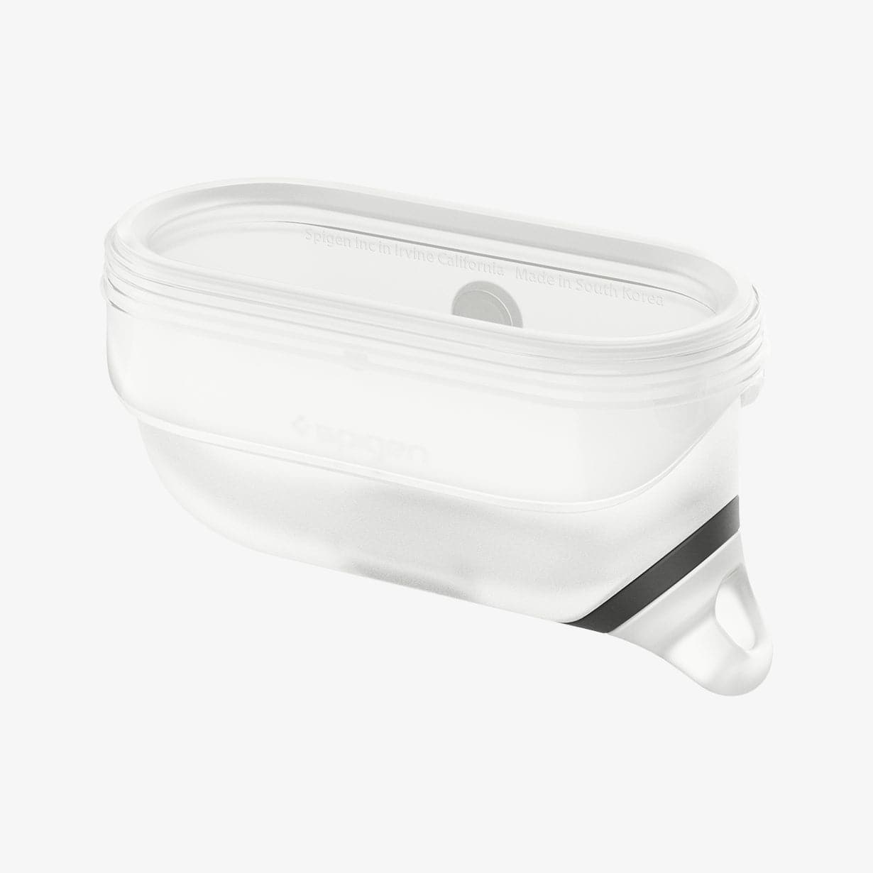 ASD02236 - Apple AirPods Pro / AirPods Pro 2 Case Slim Armor IP in frost clear showing the flaps pulled down