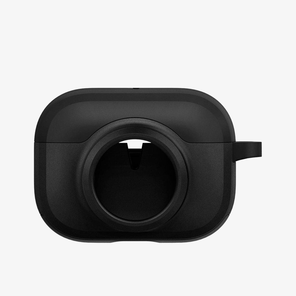 ACS03167 - Apple AirPods Pro Case Tag Armor Duo in black showing the front with no AirTag in slot