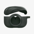 ACS04391 - Apple AirPods Pro Case Tag Armor Duo in military green showing the top bending and hovering above the bottom of case