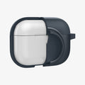 ACS04390 - Apple AirPods Pro Case Tag Armor Duo in metal slate showing the front with case cut half open