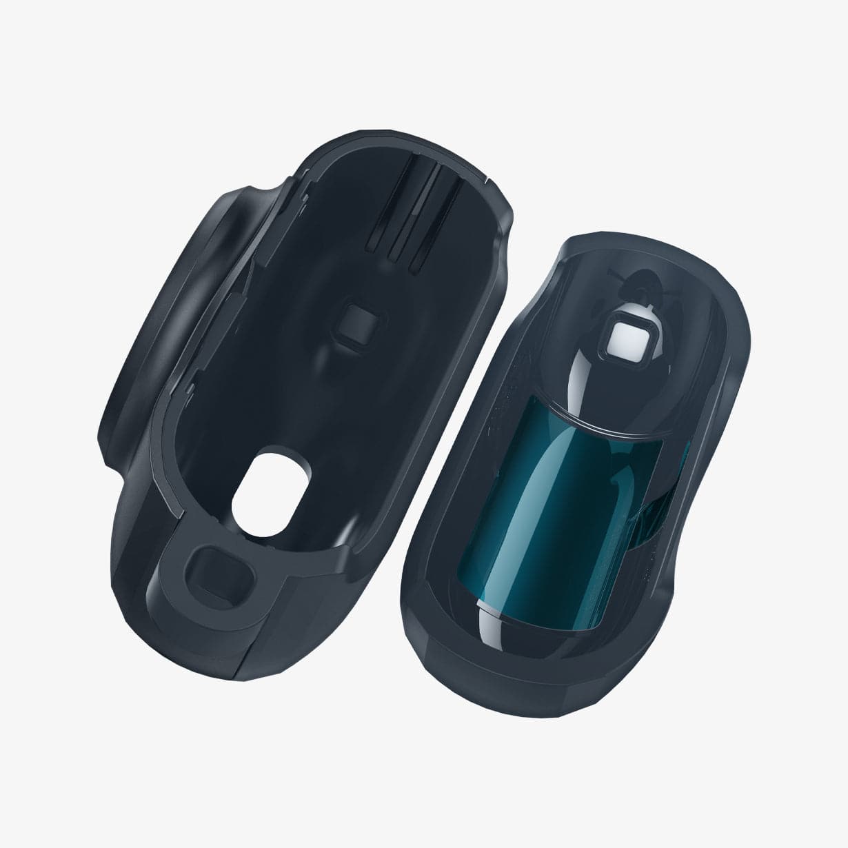 ACS04390 - Apple AirPods Pro Case Tag Armor Duo in metal slate showing the inside of case