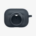 ACS04390 - Apple AirPods Pro Case Tag Armor Duo in metal slate showing the front with no AirTag in slot
