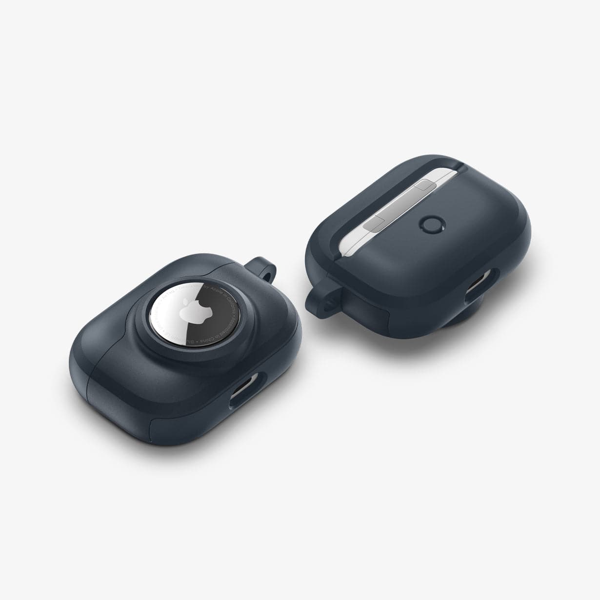 ACS04390 - Apple AirPods Pro Case Tag Armor Duo in metal slate showing the front, back and bottom