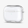ASD00541 - Apple AirPods Pro Case Ultra Hybrid in crystal clear showing the front and side