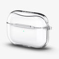 ASD00541 - Apple AirPods Pro Case Ultra Hybrid in crystal clear showing the front and side