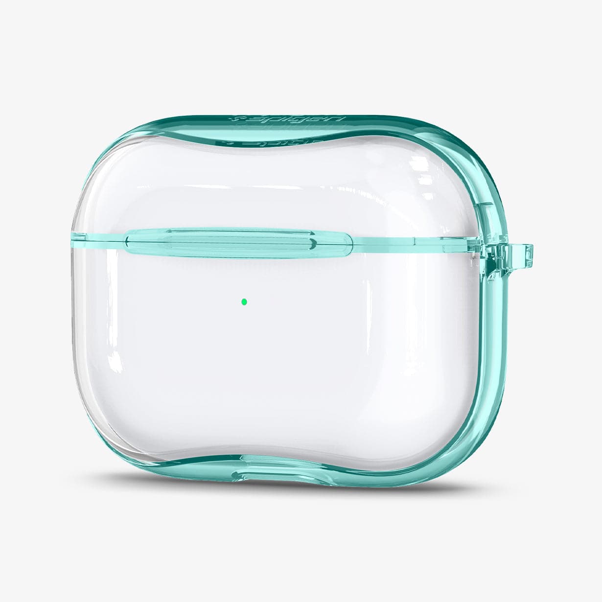 ASD01290 - Apple AirPods Pro Case Ultra Hybrid in green crystal showing the front and side