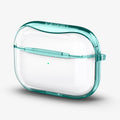 ASD01290 - Apple AirPods Pro Case Ultra Hybrid in green crystal showing the front and side