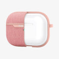 ASD00575 - Apple AirPods Pro Case Urban Fit in rose gold showing the front with case cut half open