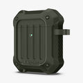 074CS26499 - Apple AirPods 1 / 2 Case Tough Armor in military green showing the front and side