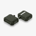 074CS26499 - Apple AirPods 1 / 2 Case Tough Armor in military green showing the front, back and sides