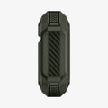 074CS26499 - Apple AirPods 1 / 2 Case Tough Armor in military green showing the side