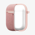 074CS27598 - Apple AirPods 1 / 2 Case Urban Fit in rose gold showing the front with case cut half open