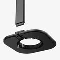 AMP02818 - Apple Airpods Max MagFit Stand in black showing the bottom stand portion hovering below remainder of stand