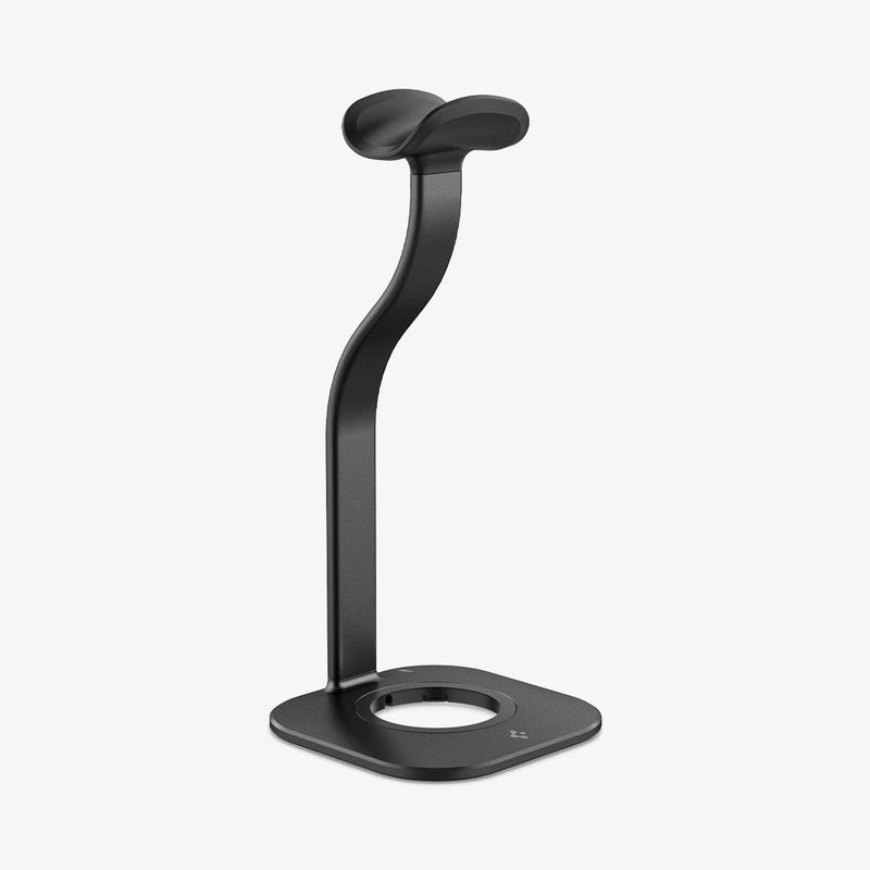 AMP02818 - Apple Airpods Max MagFit Stand in black showing the front and partial side
