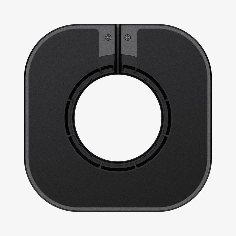 AMP02818 - Apple Airpods Max MagFit Stand in black showing the bottom slot for magsafe charger