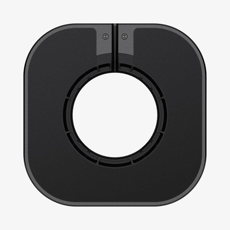 AMP02818 - Apple Airpods Max MagFit Stand in black showing the bottom slot for magsafe charger